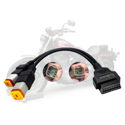 JDiag Harley Davidson 4 Pin Ve 6 Pin Bağlantı Kablosu OBD