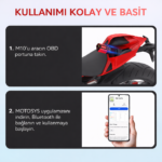JDiag Motosys M10 Motosiklet Arıza Tespit Cihazı Obd Versiyon - Görsel 5