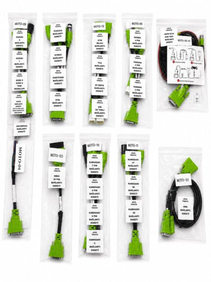 JDIAG M200 PRO MASTER V2 V1 MOTOSİKLET BAĞLANTI FULL SOKET SET