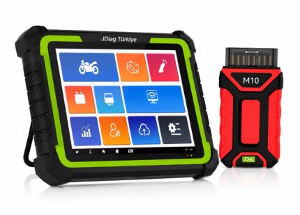JDiag M400 Pro Tablet Motosiklet Arıza Tespit Cihazı + MOTOSYS M10 Hediye