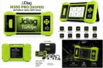 JDiag M300 Pro Eksper 30 kablolu motosiklet arıza tespit cihazı seti
